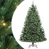 vidaXL Umel&yacute; Skl&aacute;pac&iacute; Vianočn&yacute; Stromček Zelen&aacute; 240 cm PVC a kov