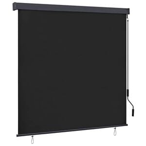 vidaXL Roleta Antracitov&aacute; 180 x 250 cm Textil a hlin&iacute;k