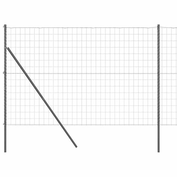 vidaXL Plot s podperou Siv&aacute; 1,6 x 10 m Ocel a PVC