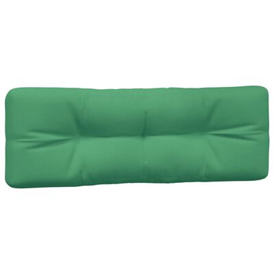 vidaXL Podložky na paletovú sedačku 7 ks zelené látka