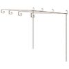 vidaXL Z&aacute;hradn&aacute; pergola, starožitn&aacute; hned&aacute; 4x3x2,5 m, železo