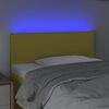 vidaXL Čelo postele s LED zelen&eacute; 100x5x78/88 cm l&aacute;tka