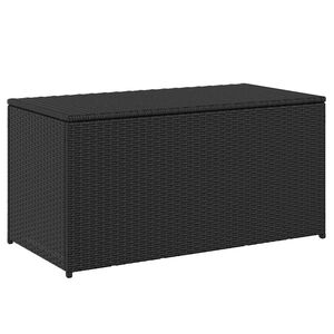 vidaXL Z&aacute;hradn&yacute; &uacute;ložn&yacute; box čierny 100x50x50 cm polyratanov&yacute;