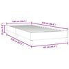 vidaXL Box Spring Posteľ bez matraca Tmavomodr&aacute; 100x220 cm Zamat