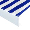 vidaXL Mark&iacute;za Top Slnečn&iacute;k pl&aacute;tno Modr&aacute; a biela 400x300 cm
