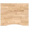 vidaXL Doska stol&iacute;ka neo&scaron;etren&aacute; 100x80x2,5 cm dubov&yacute; mas&iacute;v obdĺžnikov&yacute;