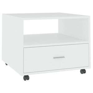 vidaXL Konferenčn&yacute; stol&iacute;k biely 55x55x40 cm spracovan&eacute; drevo