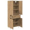 vidaXL Highboard Remeseln&yacute; dub 69,5 x 34 x 180 cm Kompozitn&eacute; drevo