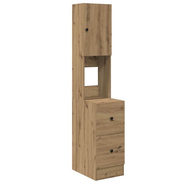 vidaXL Kuchynsk&yacute; bufet so z&aacute;suvkou Remeseln&yacute; dub 32 x 50 x 180 cm