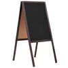 vidaXL Obojstrann&aacute; voľne stojaca tabuľa z c&eacute;drov&eacute;ho dreva 40x60 cm