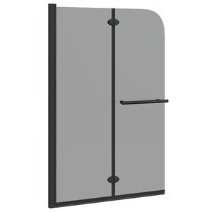 vidaXL Z&aacute;brana sprchy Čierna 95 x 140 cm ESG sklo a hlin&iacute;k