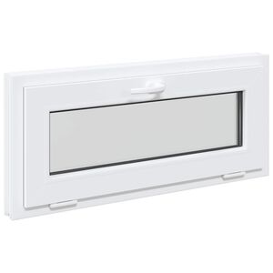 vidaXL Podkrovn&eacute; okno RISOR 90 x 40 cm PVC a sklo Biela