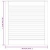 vidaXL Lamelové dvierka na skrinku 2 ks, biele 61,5x59,4 cm, borovica