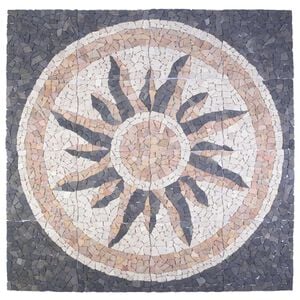vidaXL Mozaikov&eacute; dlaždice so slnečn&yacute;m vzorom Viacfarebn&yacute; 120 x 120 cm