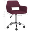 vidaXL Otočn&eacute; jed&aacute;lensk&eacute; stoličky 6 ks fialov&eacute; l&aacute;tkov&eacute;