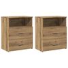 vidaXL Nočn&eacute; stol&iacute;ky 2 ks dub artisan 50x32x60 cm kompozitn&eacute; drevo