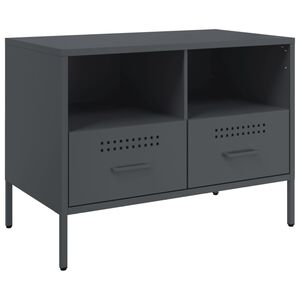 vidaXL TV skrinka antracitov&aacute; 68x39x50,5 cm oceľ