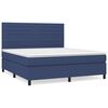 vidaXL Posteľn&yacute; r&aacute;m boxspring s matracom modr&yacute; 160x200 cm l&aacute;tka