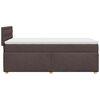 vidaXL Boxspring posteľ s matracom tmavohned&aacute; 100x200 cm l&aacute;tka