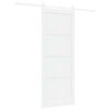 vidaXL Posuvn&eacute; dvere 83 x 211 cm Kompozitn&eacute; drevo Biela