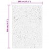 vidaXL Koberec HUARTE s kr&aacute;tkym vlakom um&yacute;vateľn&yacute; siv&yacute; 140x200 cm