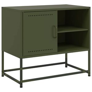 vidaXL TV skrinka olivovozelen&aacute; 68x39x60,5 cm oceľ