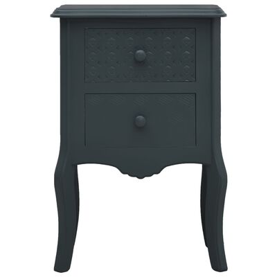 vidaXL Nočný stolík sivý 43x32x65 cm MDF