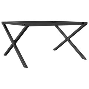 vidaXL Nohy konferenčn&eacute;ho stol&iacute;ka X-r&aacute;m 80x70x43 cm oceľ