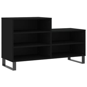 vidaXL Botn&iacute;k čierny 102x36x60 cm spracovan&eacute; drevo
