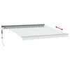 vidaXL Automaticky zaťahovacia markíza LED antracit a biela 400x350 cm