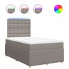 vidaXL Boxspring posteľ s matracom sivohned&aacute; 120x190 cm l&aacute;tka