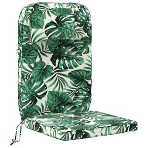 vidaXL Vank&uacute;&scaron; na slnečn&eacute; ležadlo 100% polyester Vzor s listami