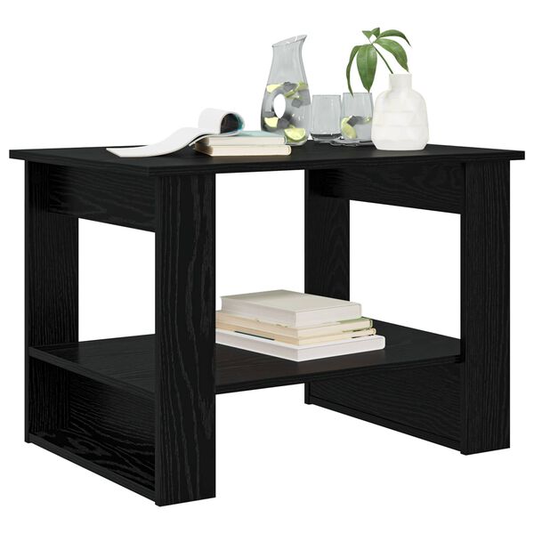 vidaXL Konferenčn&yacute; stol&iacute;k Čierny dub 72 x 50 x 50 cm Kompozitn&eacute; drevo