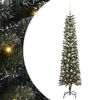 vidaXL Umel&yacute; vianočn&yacute; stromček Zelen&aacute; 180 cm PVC, plast a oceľ
