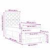 vidaXL Posteľ s pružinov&yacute;m r&aacute;mom Tmavo &scaron;ed&aacute; 100 x 200 cm l&aacute;tka