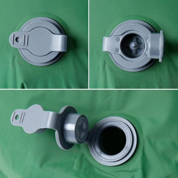 vidaXL Nafukovací kempingový matrac s vankúš 1 osoby zelený