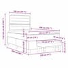 vidaXL Posteľ s pružinov&yacute;m r&aacute;mom s matracmi Kr&eacute;mov&aacute; 120 x 200 cm l&aacute;tka