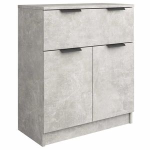 vidaXL Komoda bet&oacute;nov&aacute; siv&aacute; 60x30x70 cm spracovan&eacute; drevo