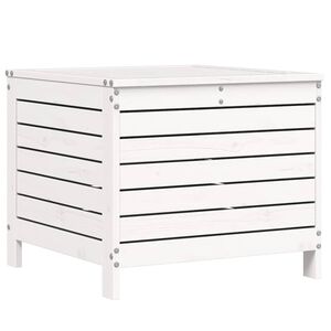 vidaXL Z&aacute;hradn&aacute; taburetka biela 62x63,5x53,5 cm borovicov&yacute; mas&iacute;v