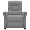 vidaXL Mas&aacute;žne kreslo, siv&eacute;, umel&aacute; koža