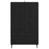 vidaXL Highboard Čierny dub 69,5 x 31 x 115 cm Kompozitn&eacute; drevo