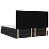 vidaXL &Uacute;ložn&aacute; posteľ s matracmi Čierna 180 x 200 cm Umel&aacute; koža
