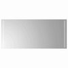 vidaXL Zrkadlo do k&uacute;peľne s LED Priehľadn&aacute; 90 x 40 cm tvrden&eacute; sklo