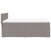 vidaXL Boxspring posteľ s matracom sivohned&yacute; 140x190 cm l&aacute;tka