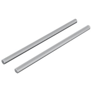 vidaXL Z&aacute;vitov&eacute; tyče 2 ks Strieborn&aacute; M6 x 120 mm Kov
