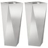 vidaXL Hrant&iacute;k 2 pcs Strieborn&aacute; 30 x 30 x 75 cm Nerezov&aacute; oceľ