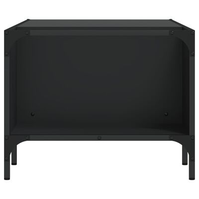 vidaXL Konferenčný stolík s regálom čierny 100x51x40 cm kompoz. drevo