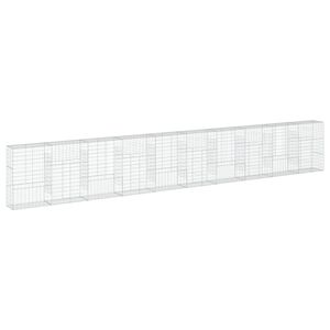 vidaXL Gabi&oacute;nov&yacute; k&ocirc;&scaron; s krytom 1000x50x150 cm pozinkovan&eacute; železo