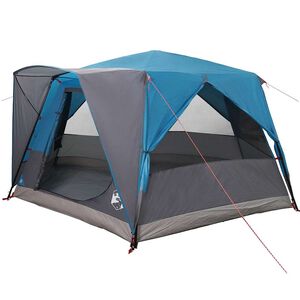 vidaXL Cabin Tent 7-Person 7-miestny Modr&aacute; 185T Polyester s PU n&aacute;terom