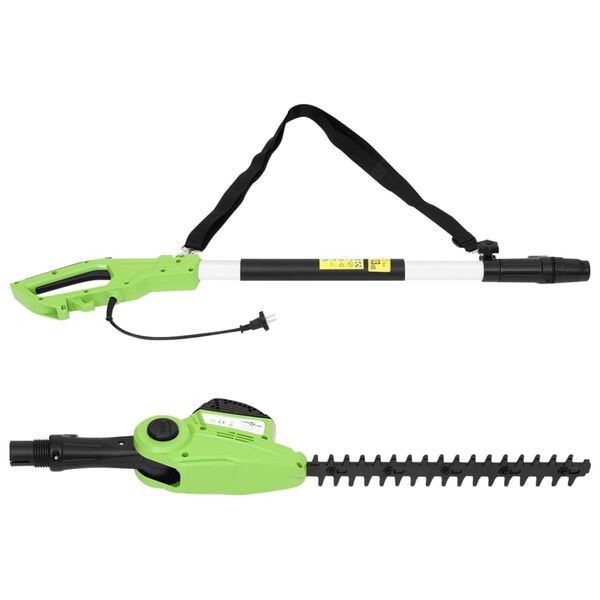 vidaXL Elektrick&eacute; teleskopick&eacute; nožnice na živ&yacute; plot 41 cm 550 W